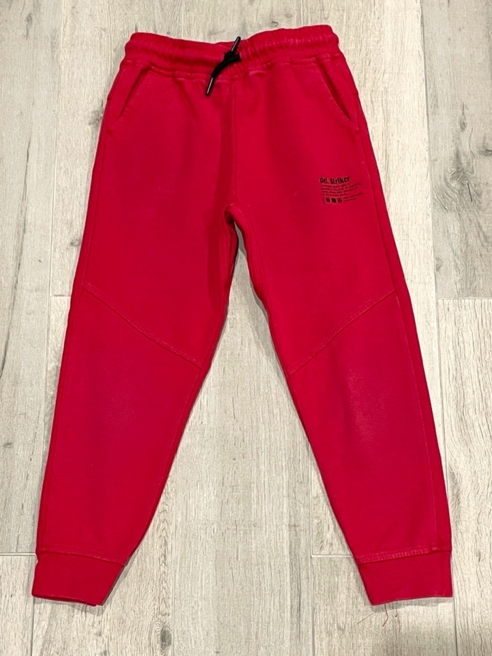 Zara Kids Boys Red Sweatpants Size 8 128cm